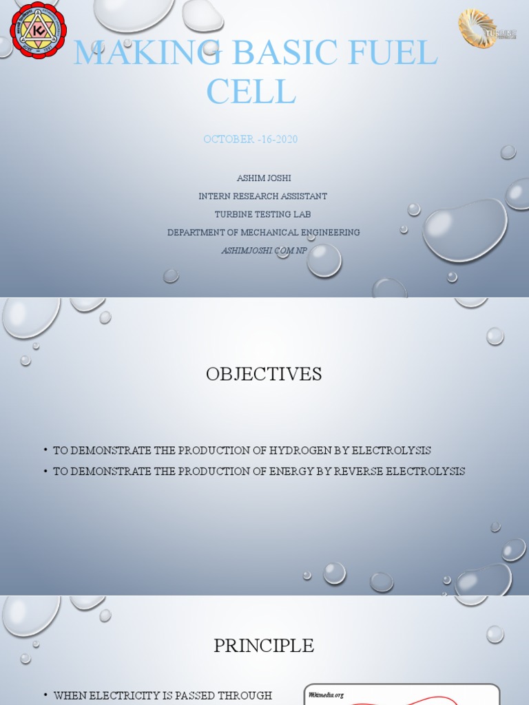 Making Basic Fuel Cell PDF Fuel Cell Electrochemistry