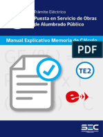 Manual Memoria Alumbrado Publico TE2