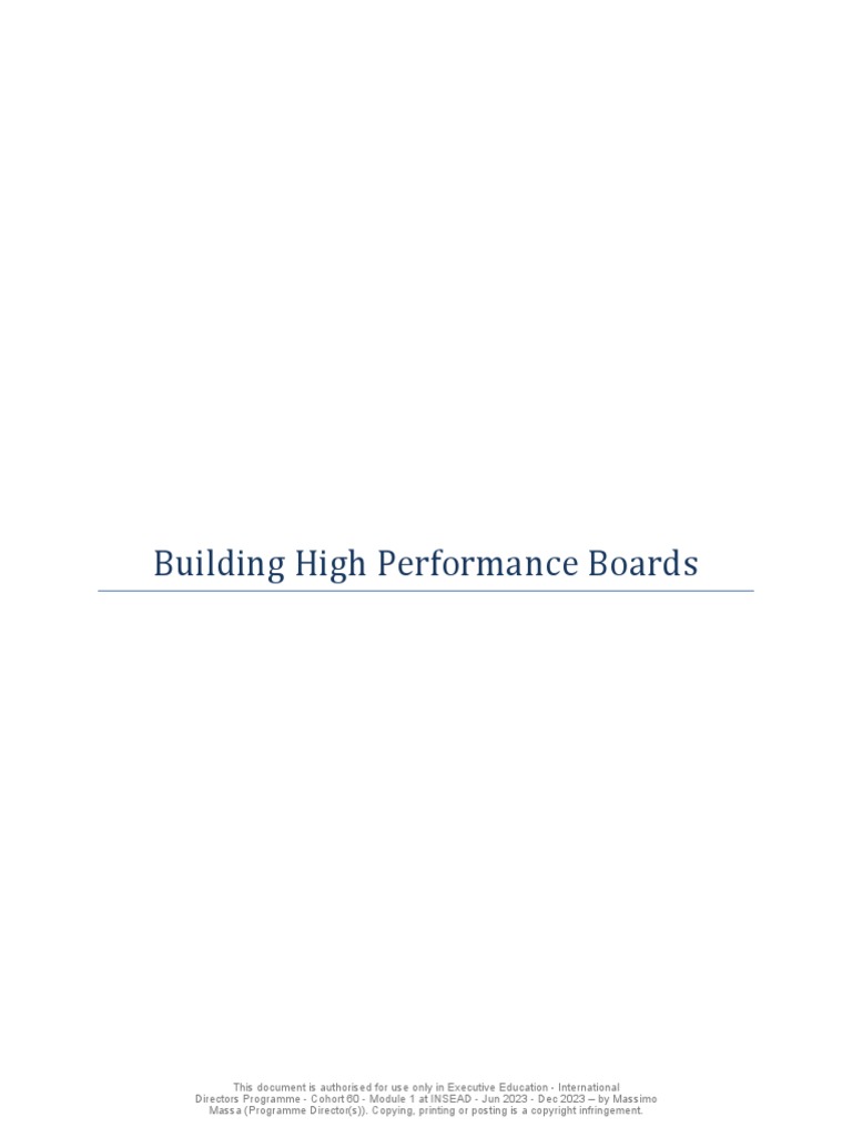 R1 - Building High Performance Boards - Unlocked | PDF