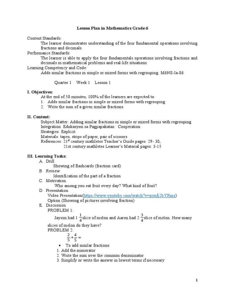 Dlp grade 6 pdf