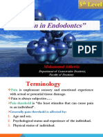 Lec. 4 Pain in Endodontcs ALDAWLA