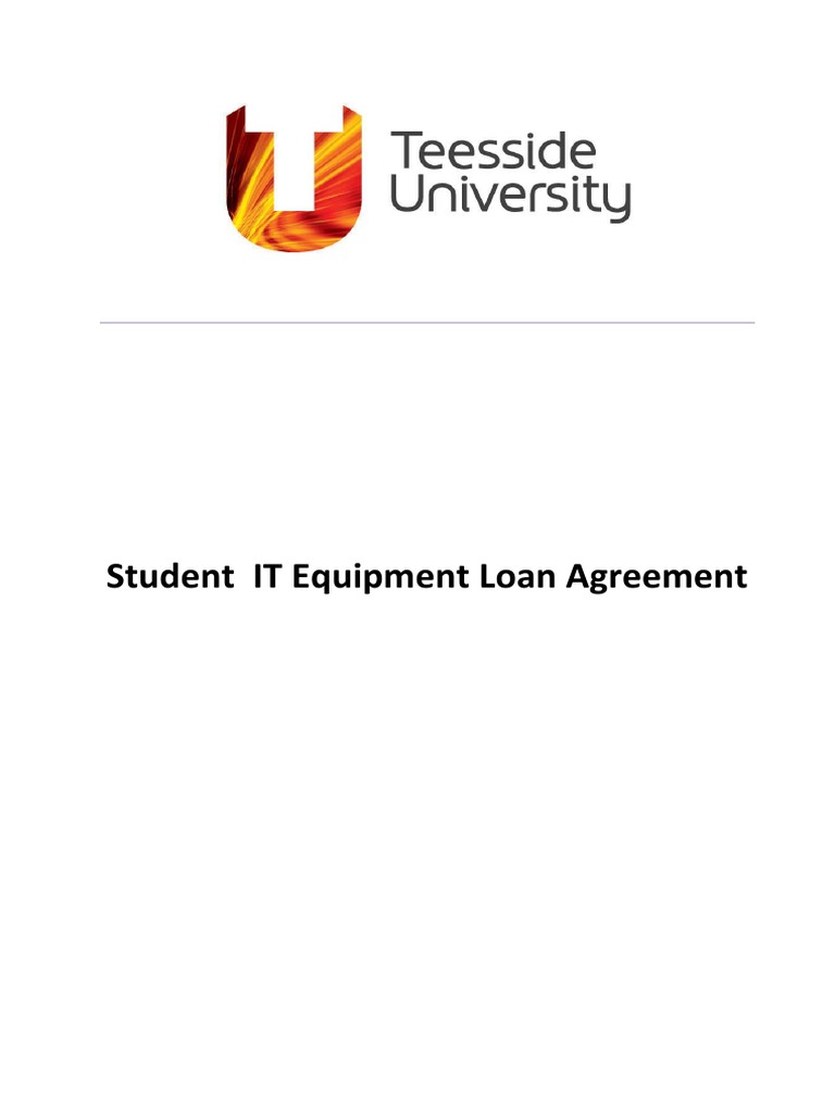 IT Equipment Loan Agreement PDF