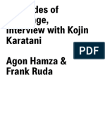 On Modes of Exchange, Karatani Interview