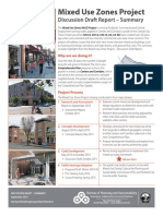 Mixed Use Zones Project Discussion Draft Summary