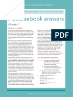 Course Book Answers For Cambridge International As A Level Chemistry Coursebook