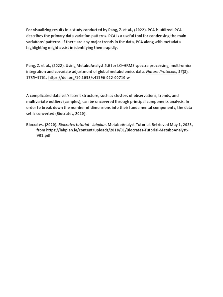 PCA | PDF