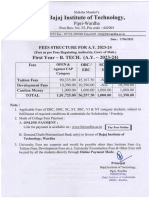 Fees Structure FY 2023 24