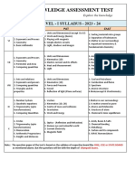 Kat MPC Level - I Syllabus (23-24)