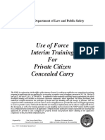New Jersey: Use of Force Interim Training For Private Citizen Concealed Carry