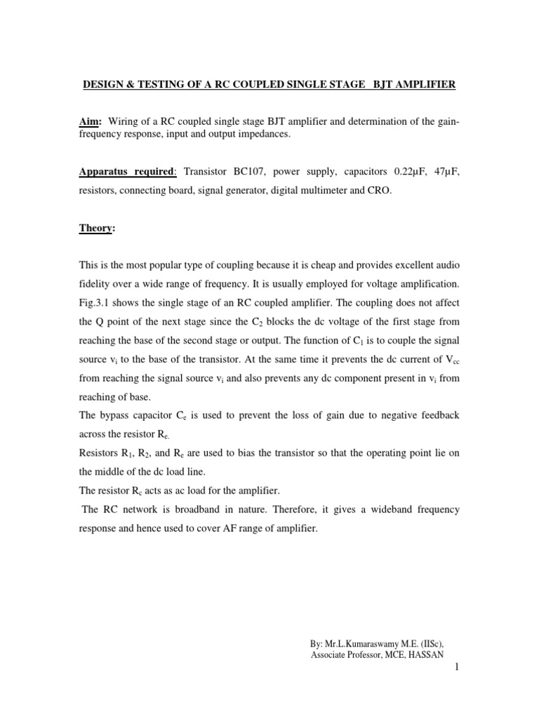 Analog electronics lab manual pdf
