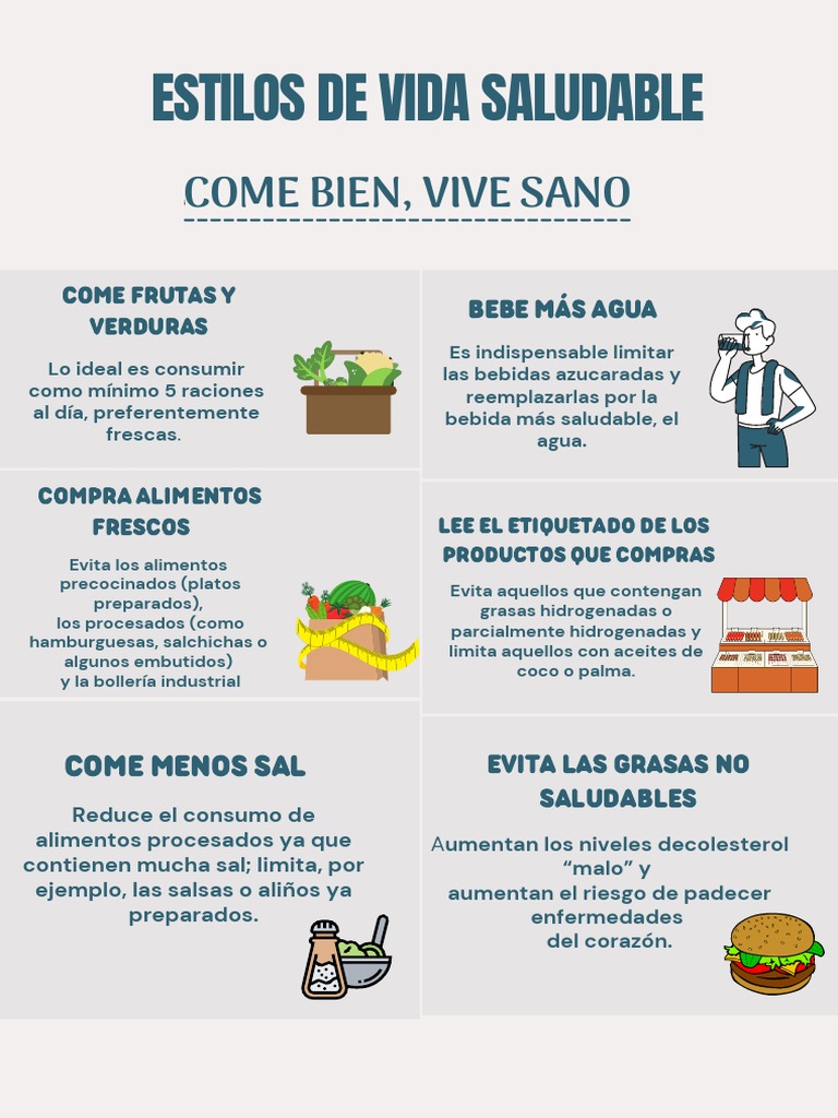 Estilos de Vida Saludable: Guía Práctica | PDF | Alimentos | Las emociones