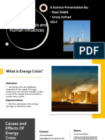 Energy Crisis and Human Influences
