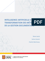 Ia Et Metiers de La Gestion Documentaire