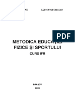 Metodica Educatiei Fizice Si Sportului