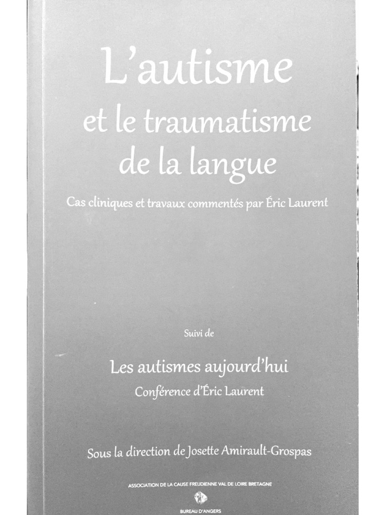 Laurent les autismes aujourdhui pdf