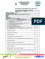 D. Formato de Verificación Documental para Liquidación