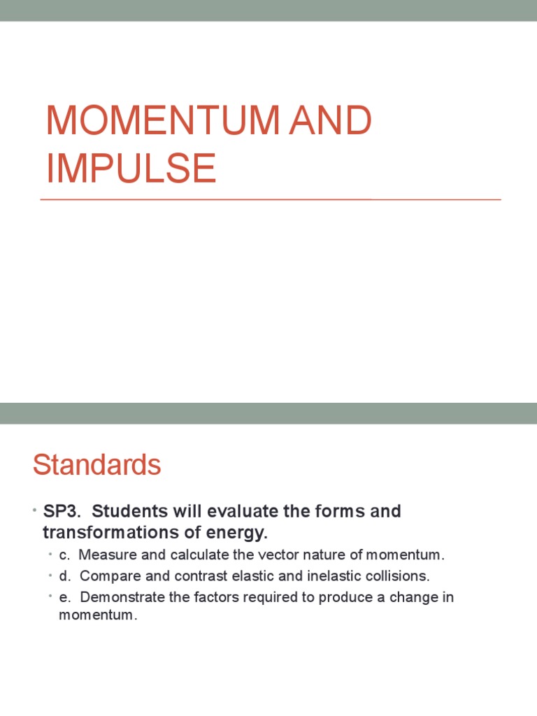 Impulse And Momentum Problem Solving With Answers