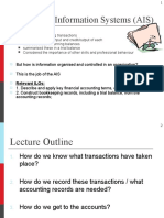 Lecture 7-8 - The Accounting Information System 2017-18