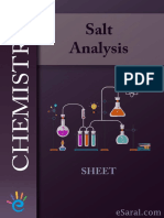 Salt Analysis