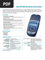 Method List: DR/890 vs. DR 900: Parameter DR/890 Program WAH Range (MG ...