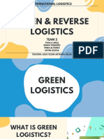 Green Logistics & Reverse Logistics