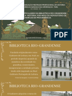 Os Acervos Particulares Da Biblioteca Rio-Grandense: Recuperando A História. Por Meio Do Repositório de Marcas de Proveniência