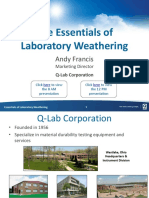 Essentials of Laboratory Weathering Webinar - March 2020