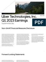 Uber Q1 23 Earnings Supplemental Data