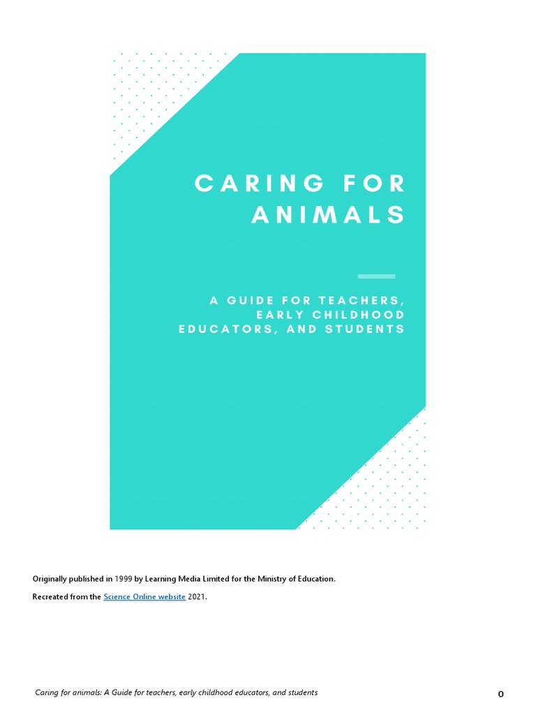 Animal Care Guide for Educators | PDF
