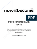 Psychometric and IQ Tests Workbook
