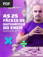 A Jogada Final 25 Questões Mais Fáceis de Matemática Do Enem 2018