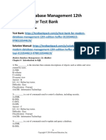 Modern Database Management 12th Edition Hoffer Test Bank Download