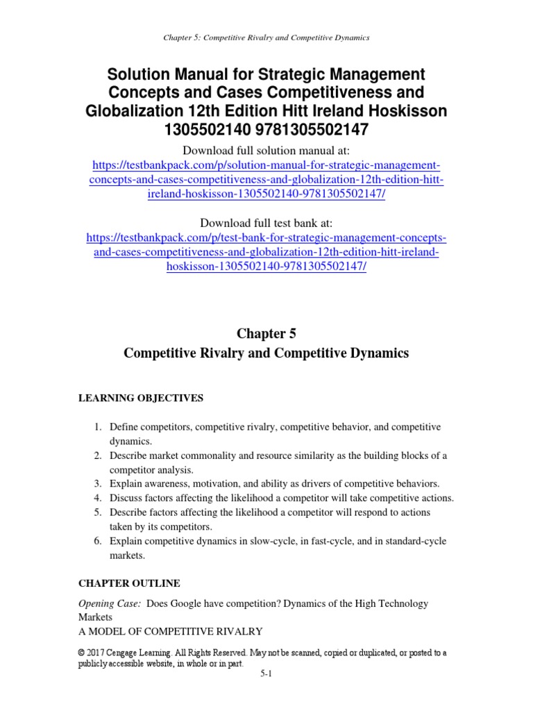 Competitive Dynamics in Rival Markets | PDF | Competition | Competitive ...
