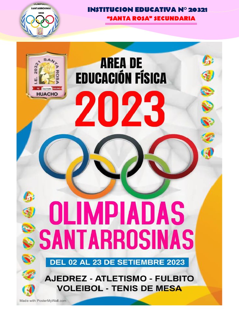 Bases de Olimpiadas SANTAROSINA 2023 | PDF | Vóleibol | Deportes