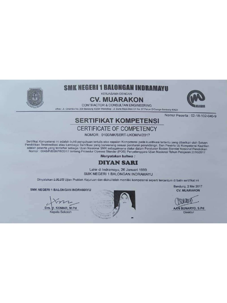 11 Sertifikat | PDF