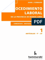PROCEDIMIENTO LABORAL DE LA PROVINCIA DE BUENOS AIRES. Tomo 1. 2019. Juan Formaro - 1