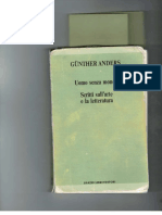 Günther Anders - Uomo Senza Mondo. Scritti Sull'Arte e La Letteratura. Edizione Parziale-Spazio Libri (1991)