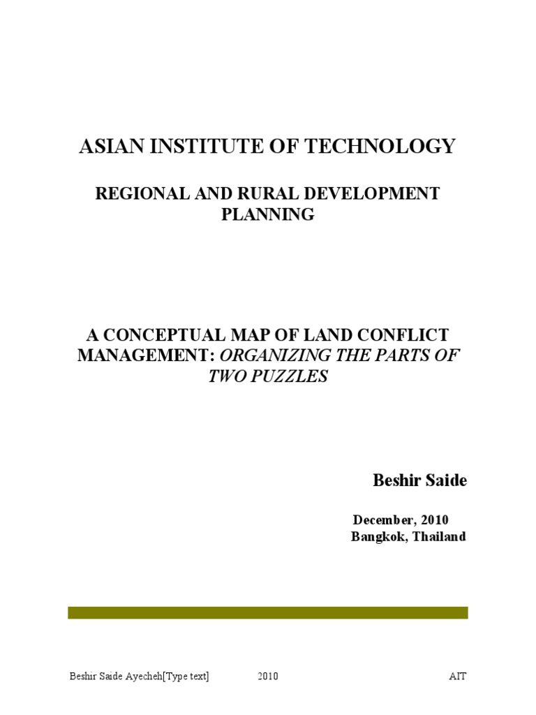 A Conceptual Map of Land Conflict Management PDF