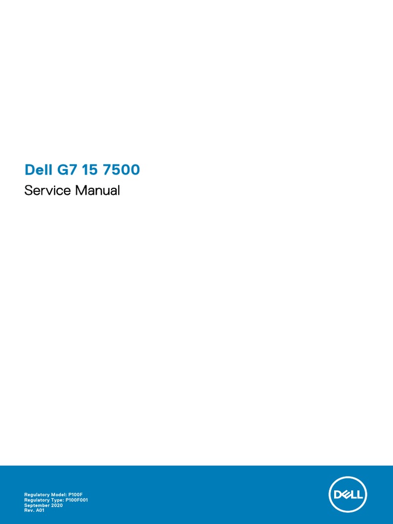 Dell G7 Manual PDF
