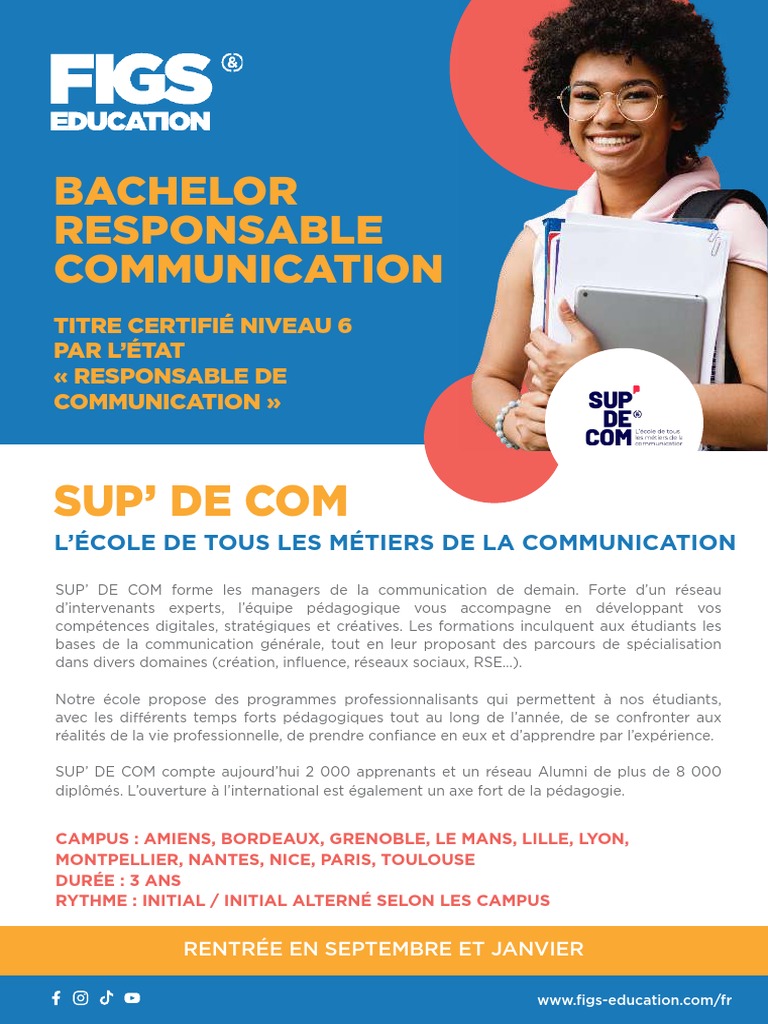 SUPDECOM Bachelor Responsable de Communication 6 | PDF