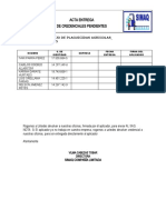 Acta de Entrega de Credenciales PENDIENTES LA ROSA