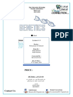 Genetics Sheet#9