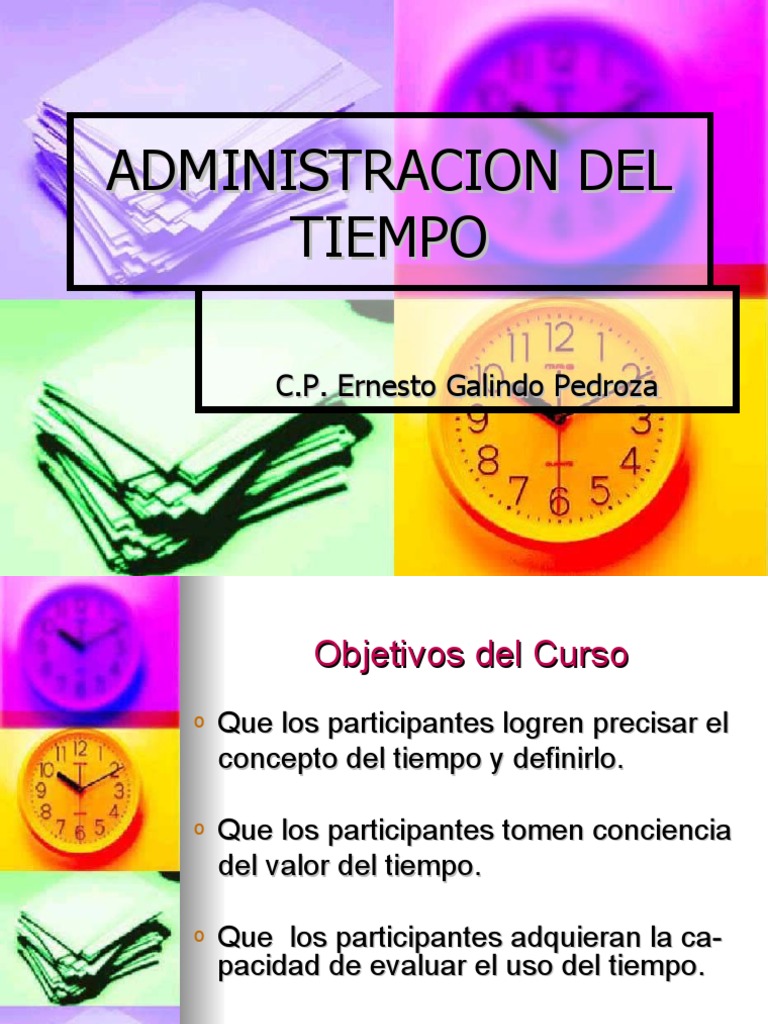 Curso de Administración del Tiempo PDF | PDF | Planificación | Cognición