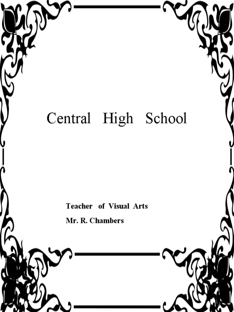 Central high school print me cover page for folder pdf