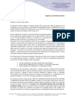 Comunicado Clientes Regla de Decisión NULAB SAS 2021