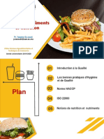 Cours Qualité Des Aliments - Introduction Et GBPH