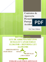 Contratos de Aparcería Pecuaria, Pastaje y Accidentales (1)