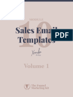 Sales Email Templates - Volume 1