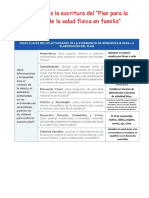 Planificamos La Escritura Del "Plan para La Mejora de La Salud Física en Familia"