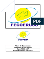 COOPERA Procedimentos Gerais de Segurança